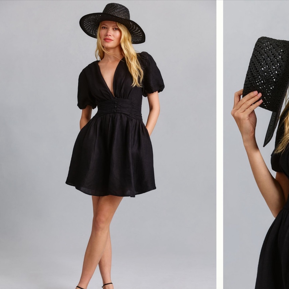 The Katerina Button-Front Mini Dress